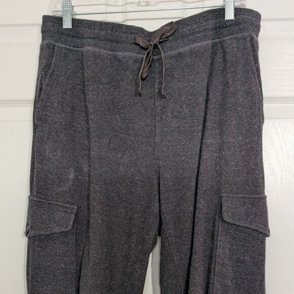 Faherty Cargo Joggers Mens Size Large Gray Alpine Knit Drawstring Sweatpants - Picture 2 of 13